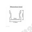 Profil aluminiu cu plexi opal 2m Vtac - SKU-3354